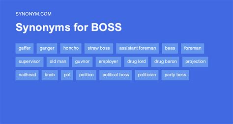 boss synonym|professional word for boss.